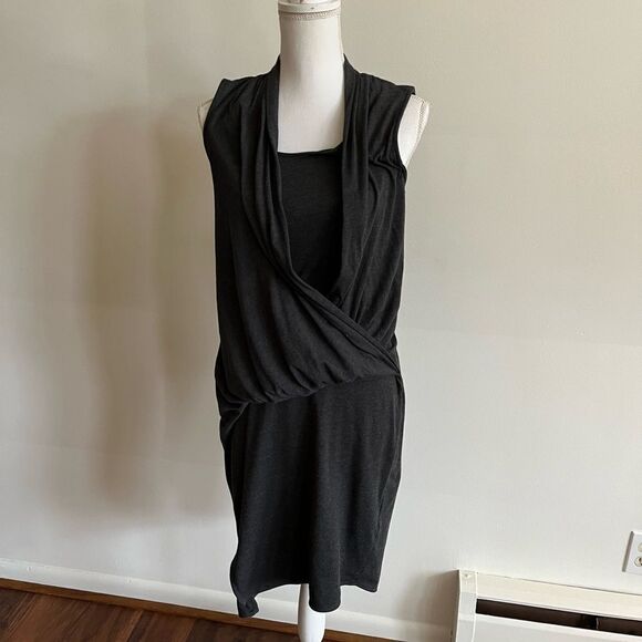 Athleta Duet Wrap Surplice Jersey Dress size small - Picture 2 of 3